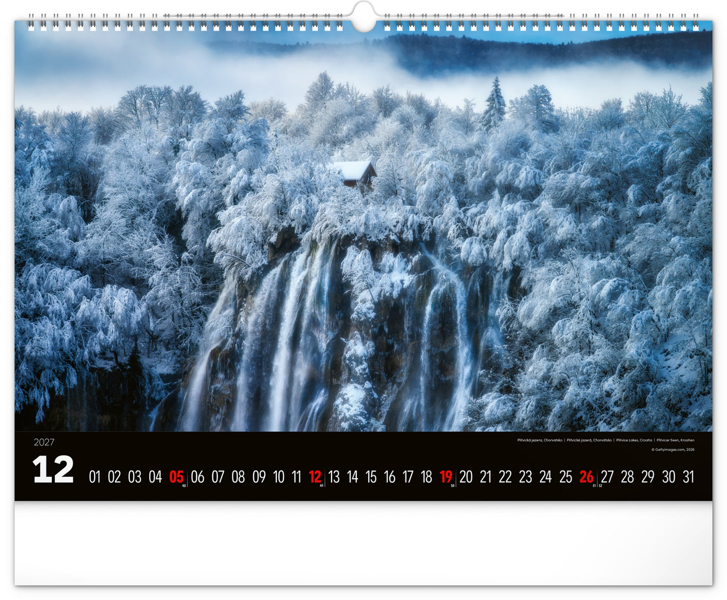 Wandkalender Landschaften 2027, 48 x 33 cm