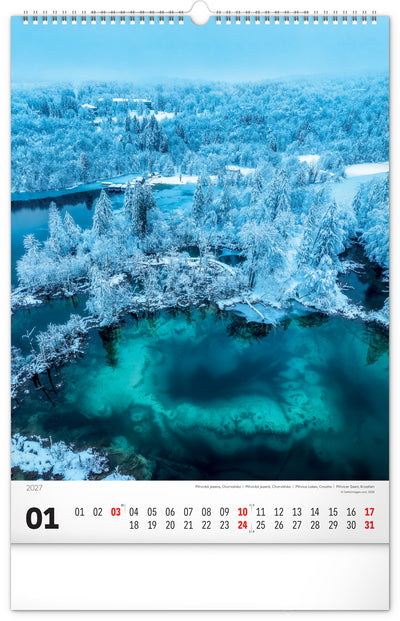 Wandkalender Wasser 2027, 33 x 46 cm
