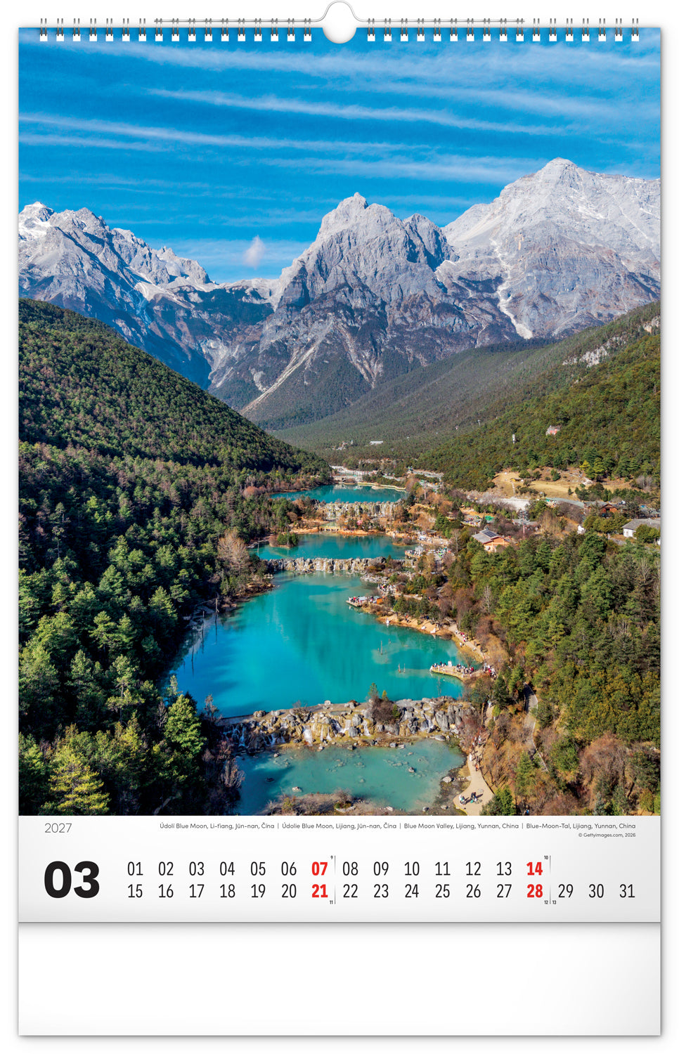 Wandkalender Wasser 2027, 33 x 46 cm