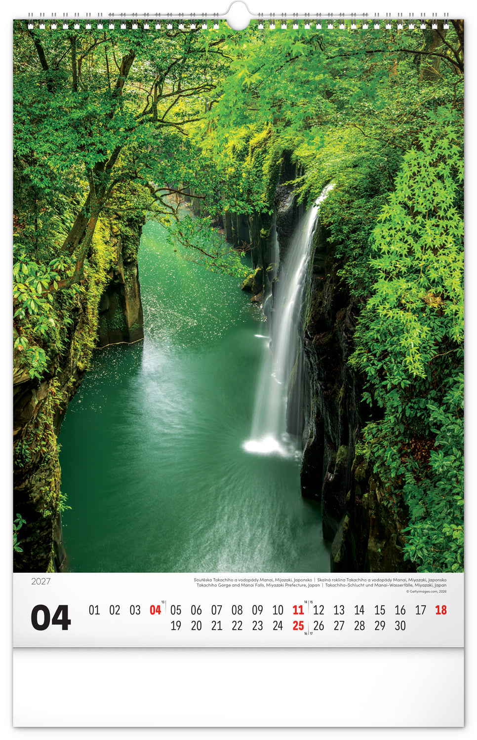 Wandkalender Wasser 2027, 33 x 46 cm