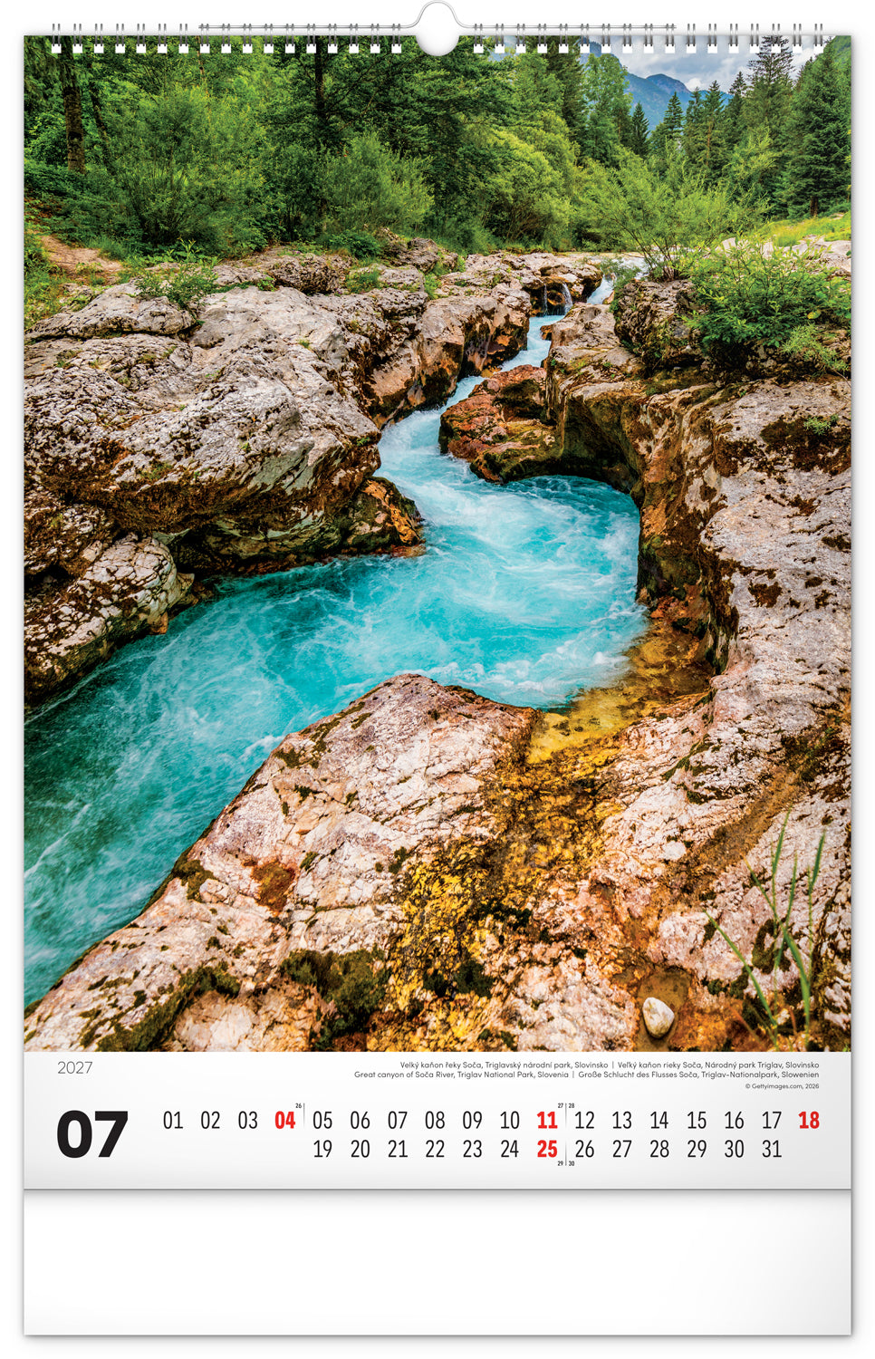 Wandkalender Wasser 2027, 33 x 46 cm
