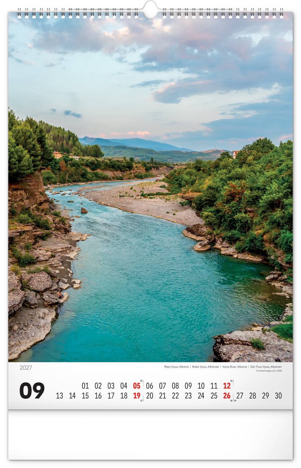 Wandkalender Wasser 2027, 33 x 46 cm