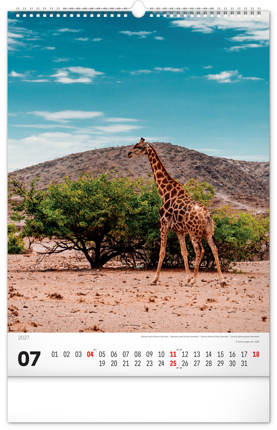 Wandkalender Nationalparks der Welt 2027, 33 x 46 cm