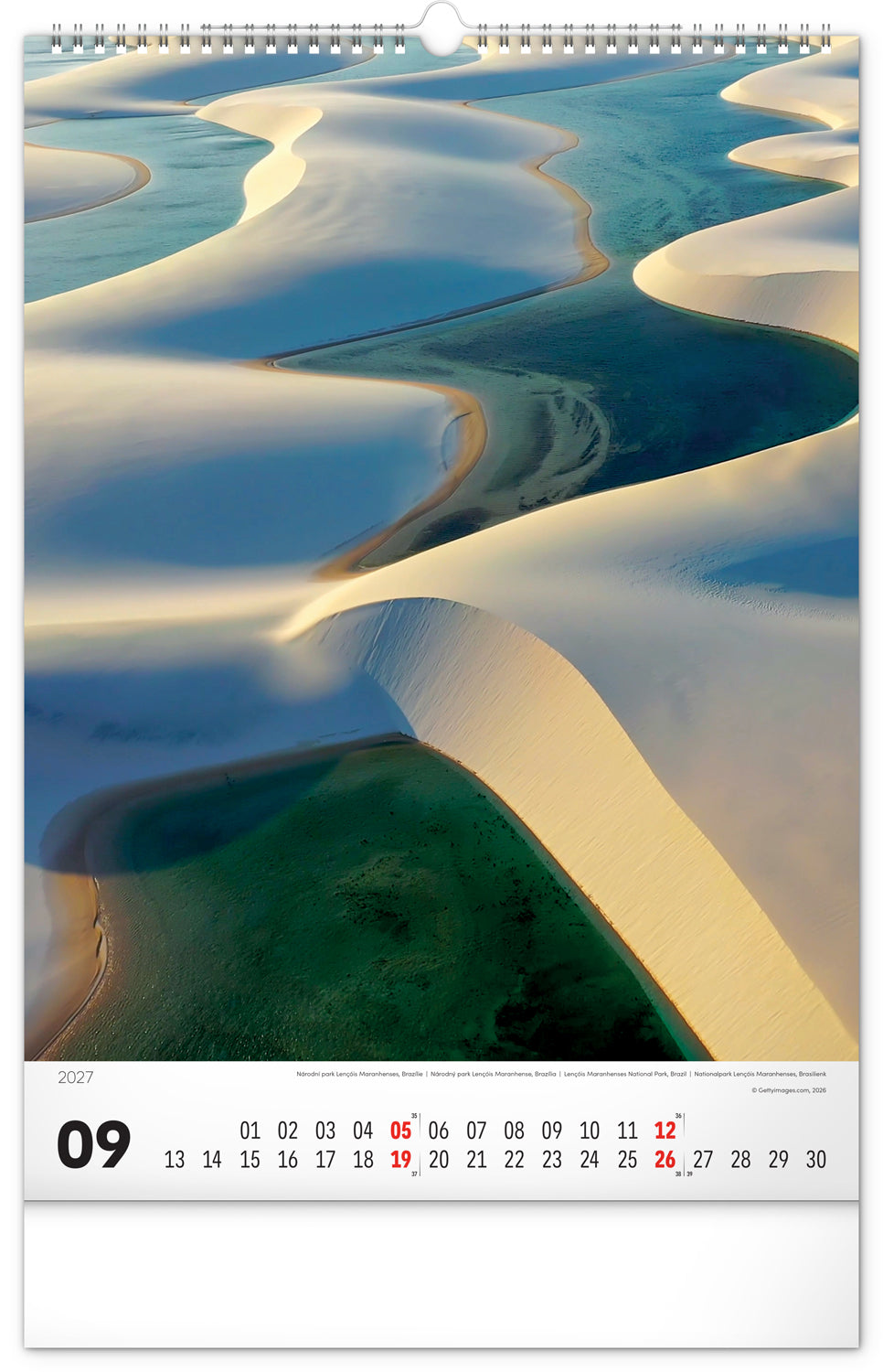 Wandkalender Nationalparks der Welt 2027, 33 x 46 cm