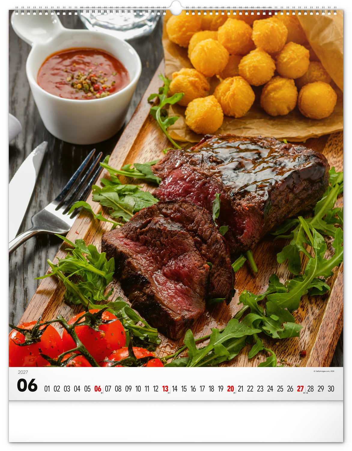 Wandkalender Gourmet 2027, 48 x 56 cm