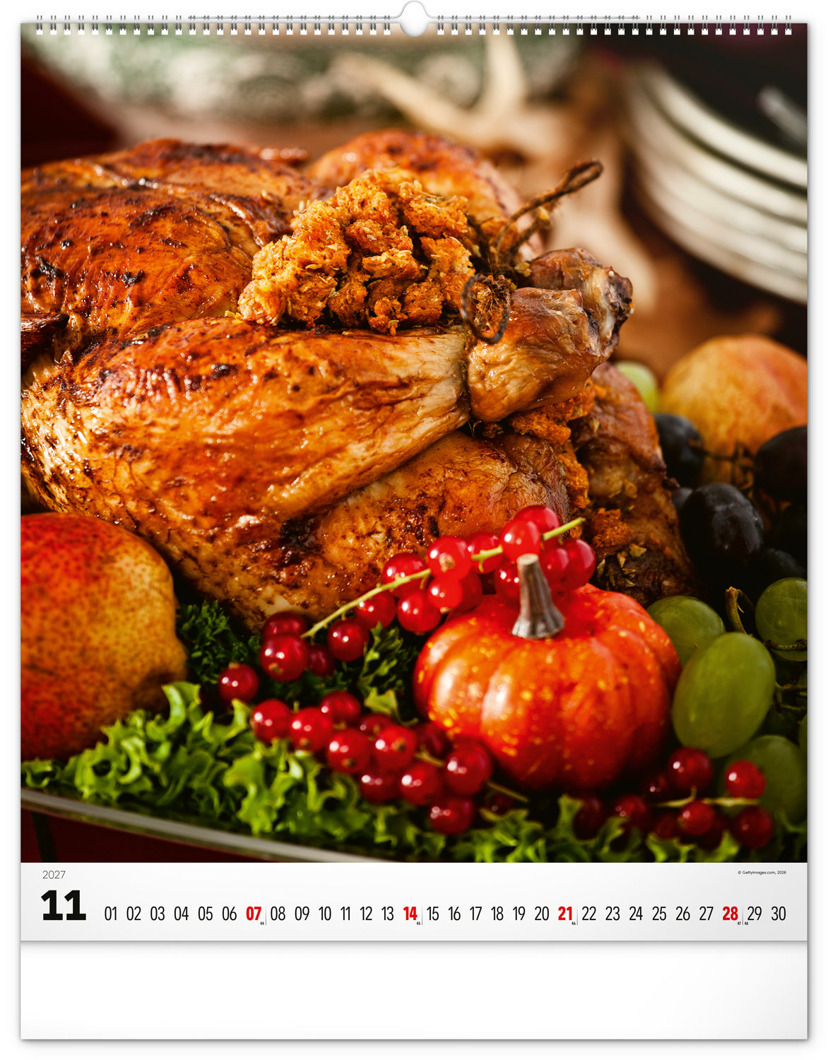 Wandkalender Gourmet 2027, 48 x 56 cm