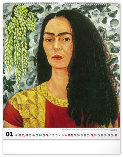 Wandkalender Frida Kahlo 2027, 48 x 56 cm