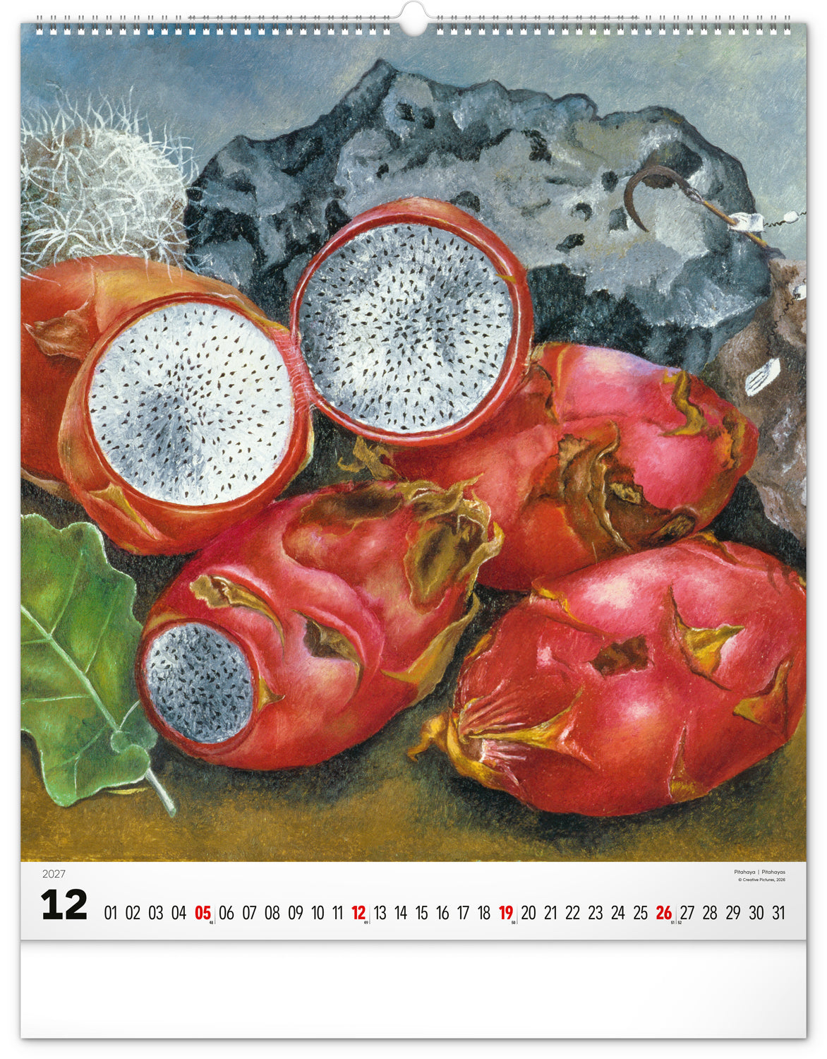Wandkalender Frida Kahlo 2027, 48 x 56 cm