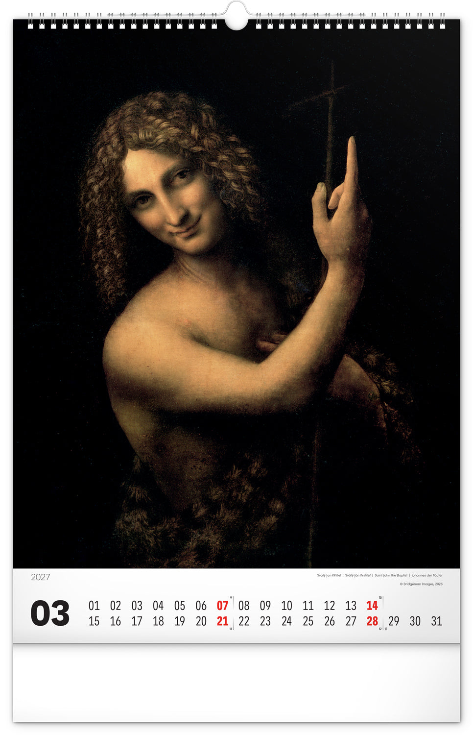 Wandkalender Renaissance 2027, 33 x 46 cm