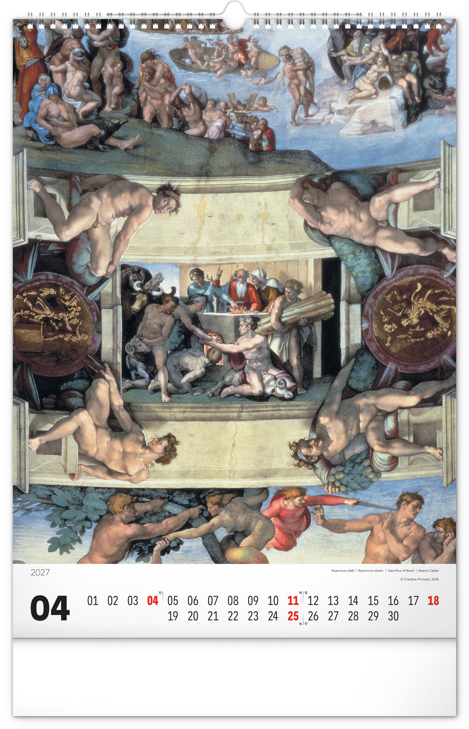 Wandkalender Renaissance 2027, 33 x 46 cm
