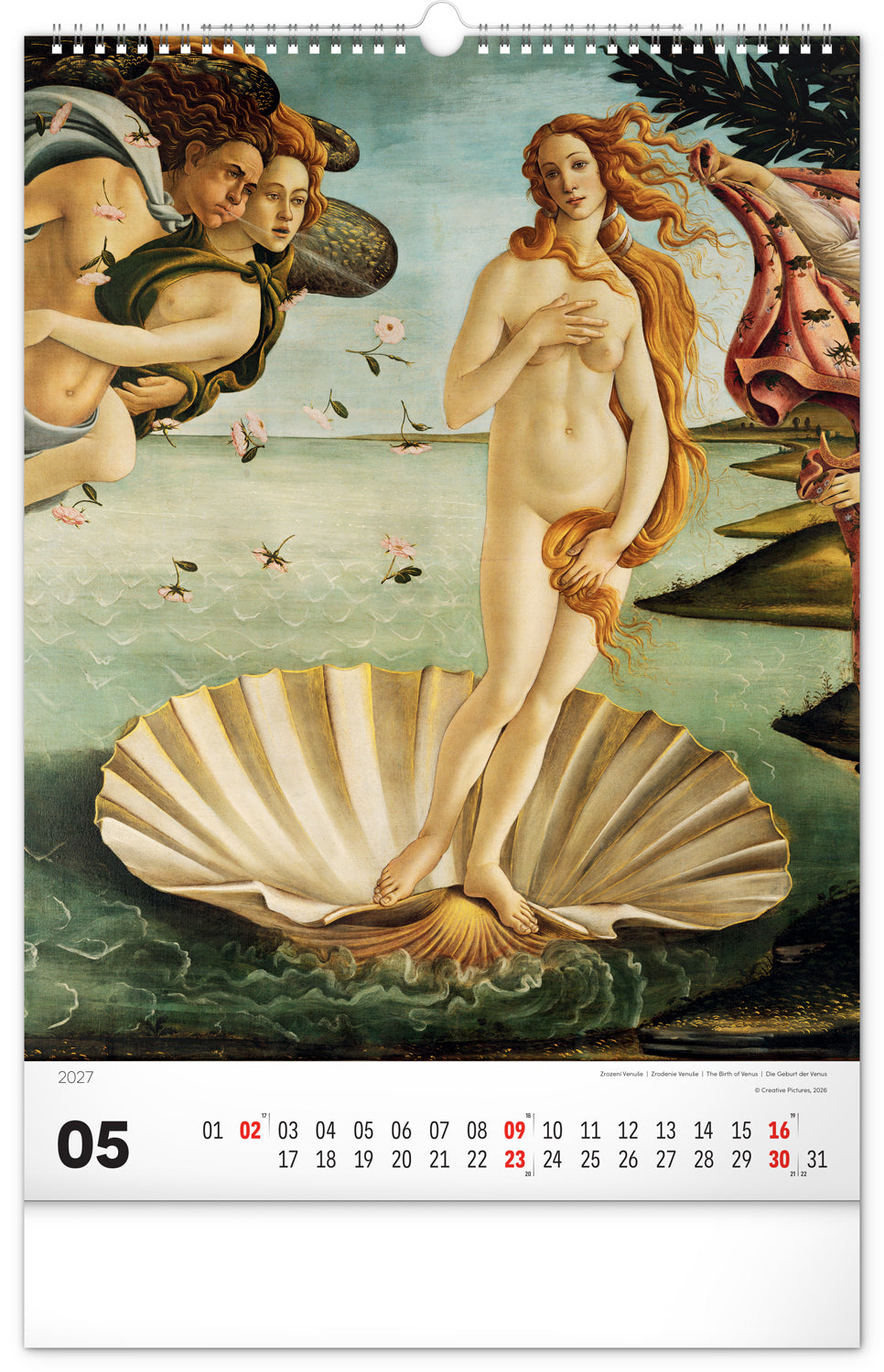 Wandkalender Renaissance 2027, 33 x 46 cm