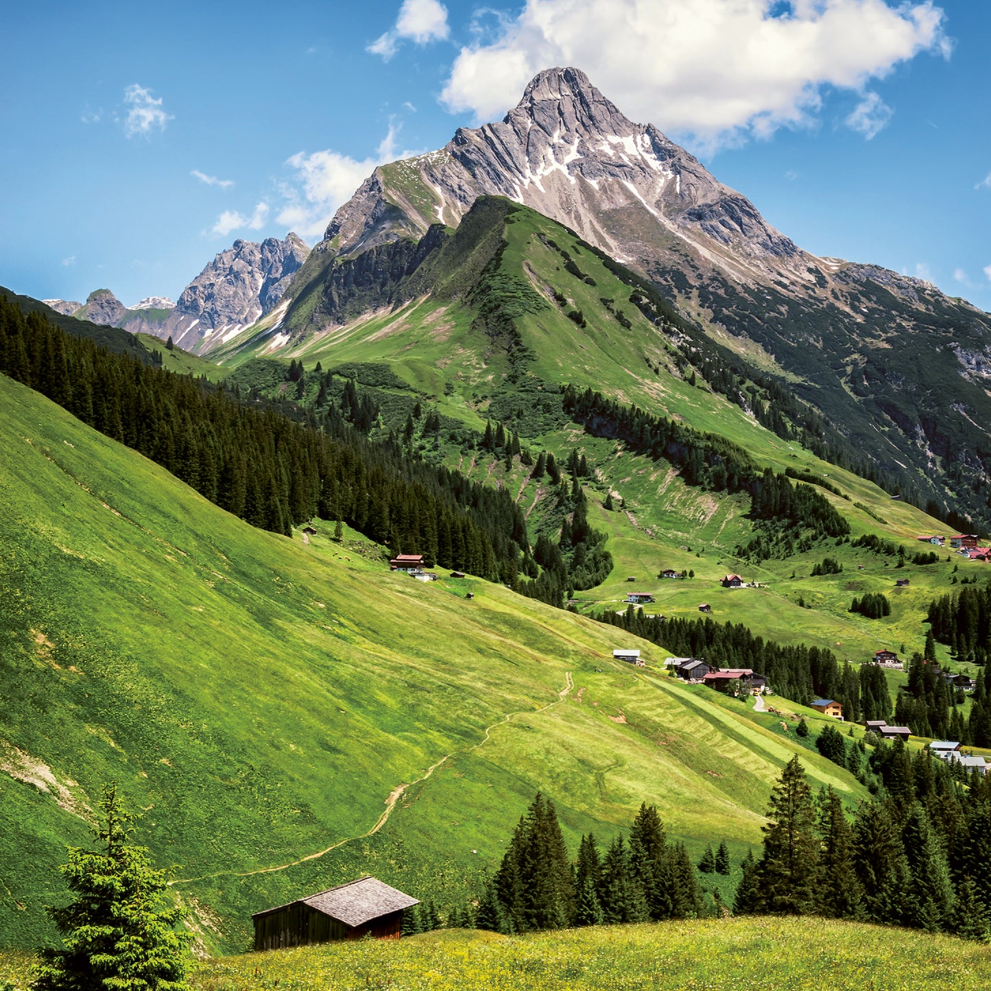 Broschürenkalender Alpen 2024, 30 × 30 cm