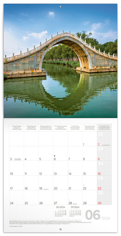 Broschürenkalender Brücken 2024, 30 × 30 cm