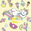 Broschürenkalender Happy Unicorns 2025, 30 x 30 cm