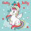 Broschürenkalender Happy Unicorns 2025, 30 x 30 cm