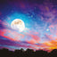 Broschürenkalender Mond 2025, 30 x 30 cm