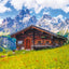 Broschürenkalender Alpen 2025, 30 x 30 cm