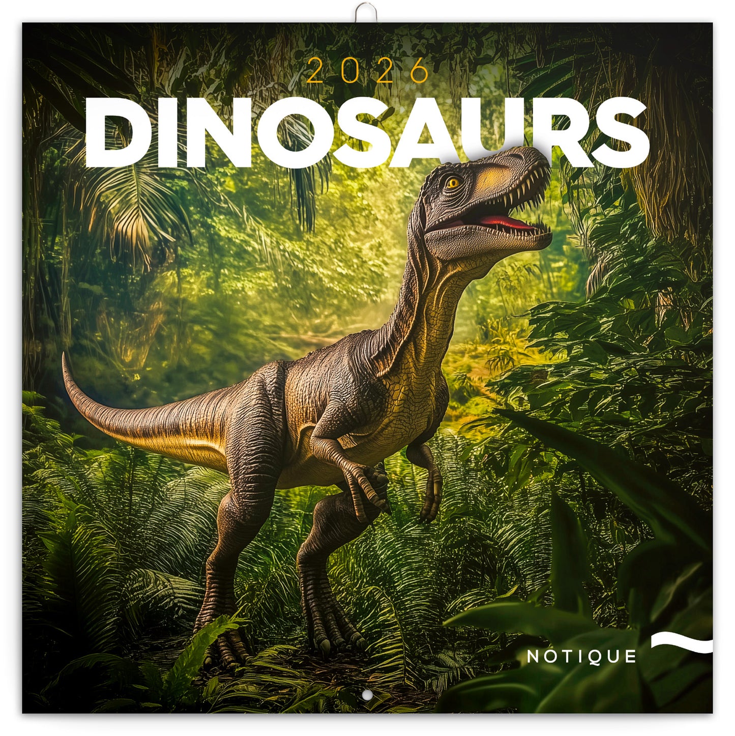 Broschürenkalender Dinosaurier 2026, 30 x 30 cm