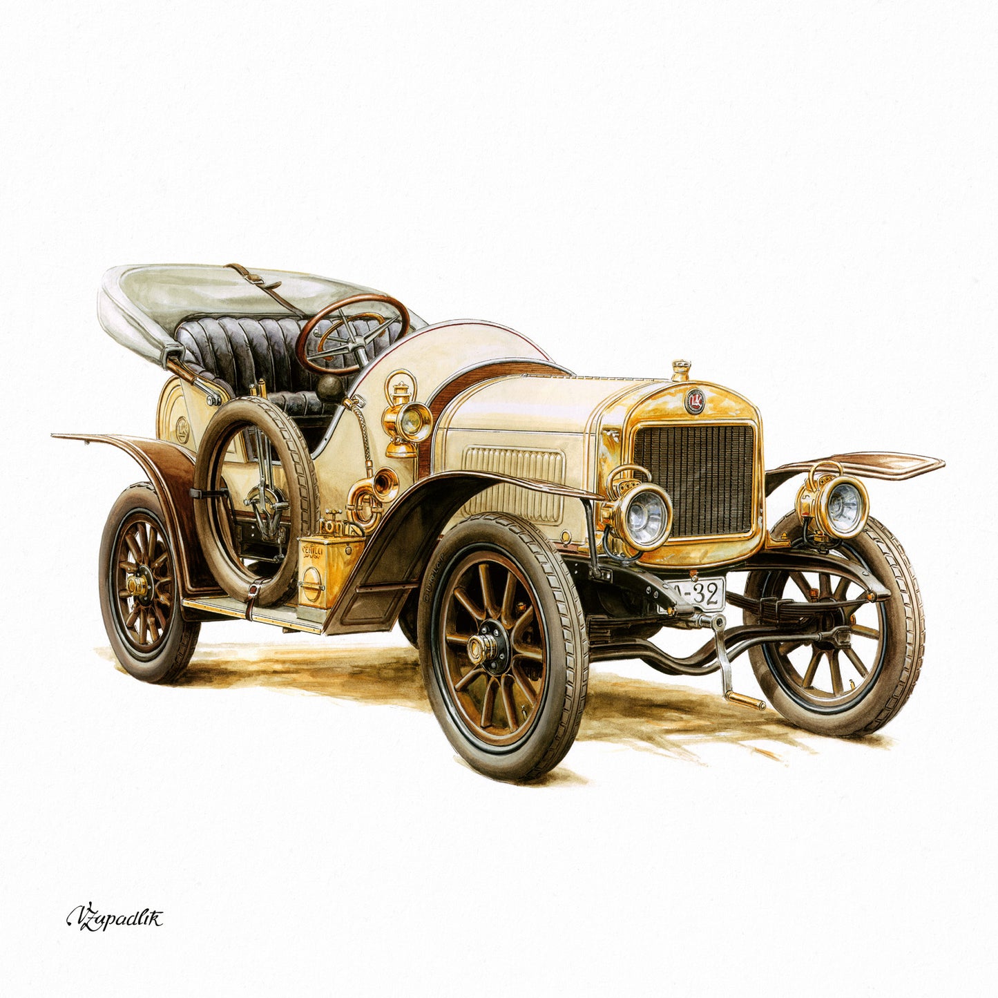 Broschürenkalender Classic Cars – Václav Zapadlík 2026, 30 x 30 cm