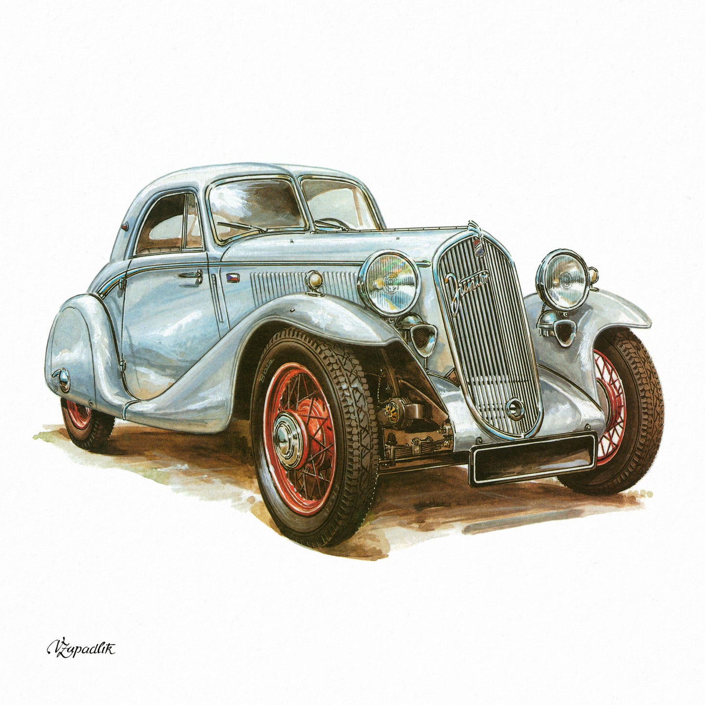 Broschürenkalender Classic Cars – Václav Zapadlík 2026, 30 x 30 cm