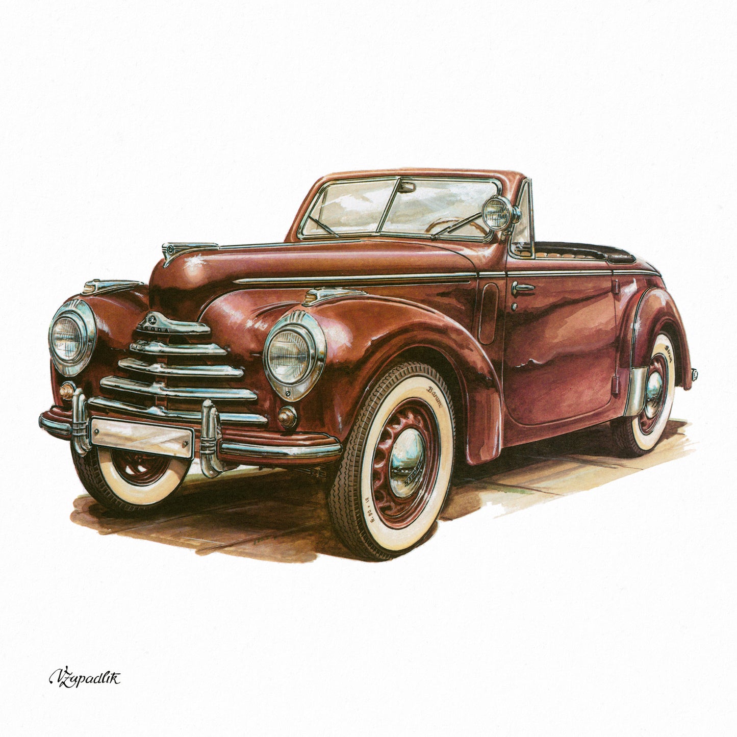 Broschürenkalender Classic Cars – Václav Zapadlík 2026, 30 x 30 cm