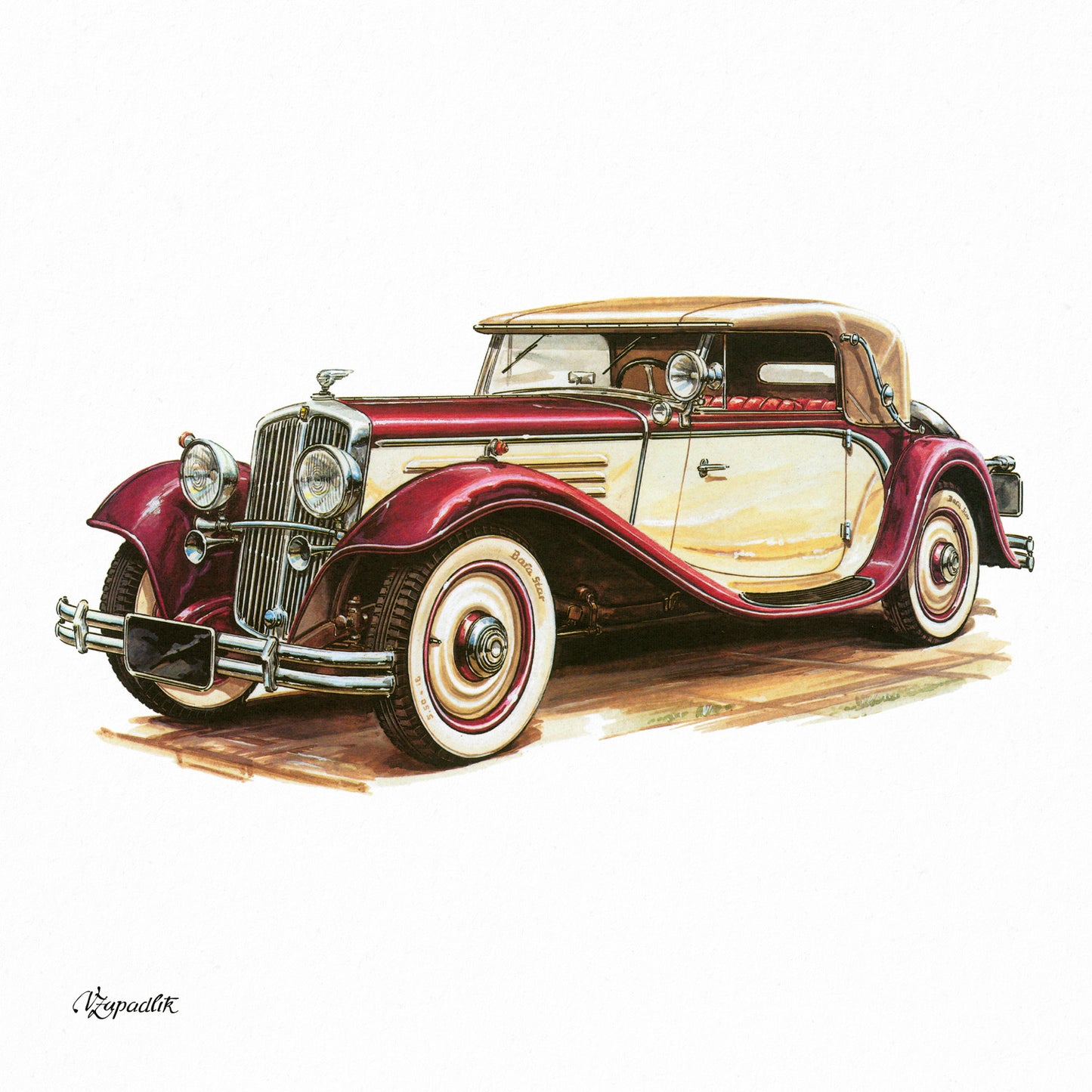Broschürenkalender Classic Cars – Václav Zapadlík 2026, 30 x 30 cm