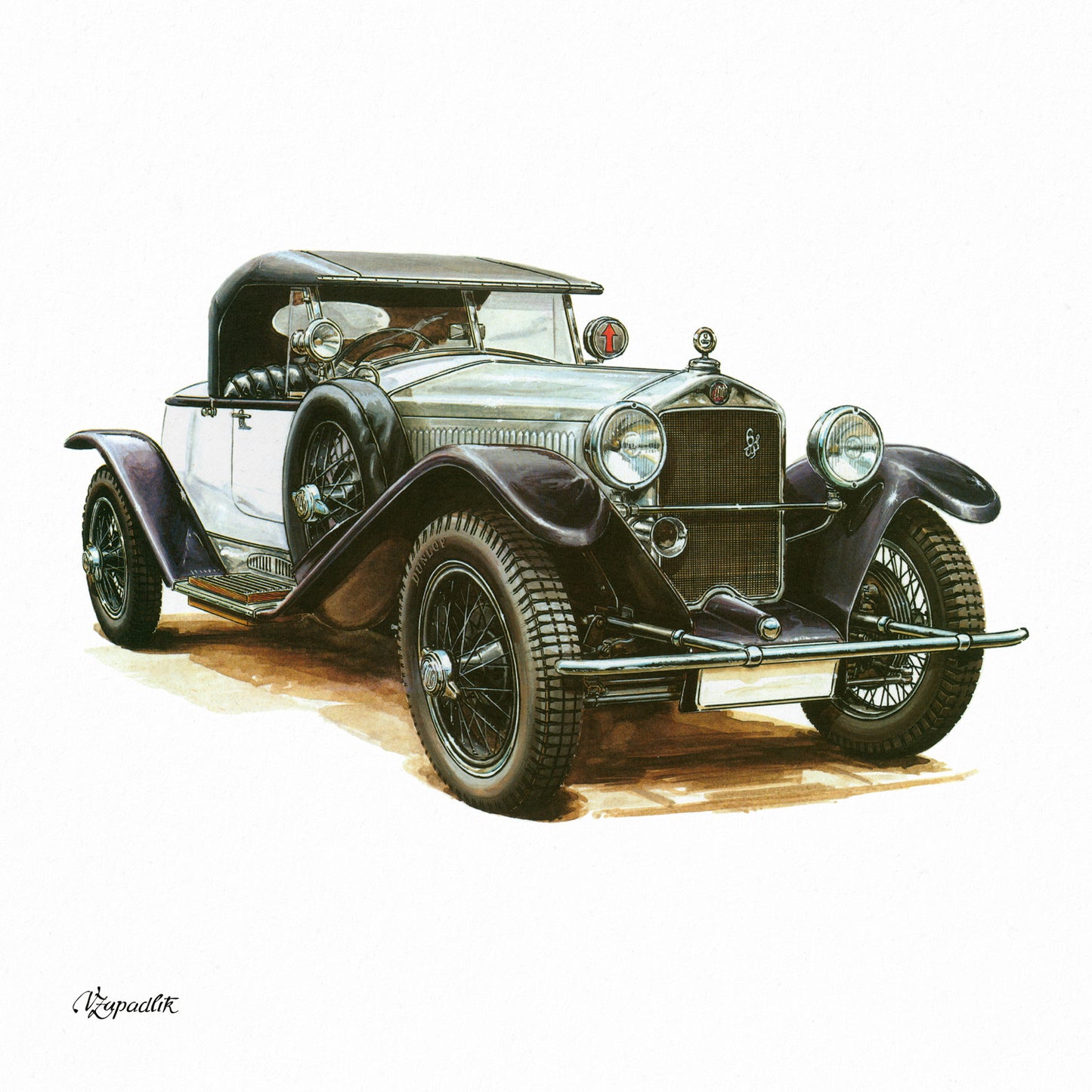 Broschürenkalender Classic Cars – Václav Zapadlík 2026, 30 x 30 cm