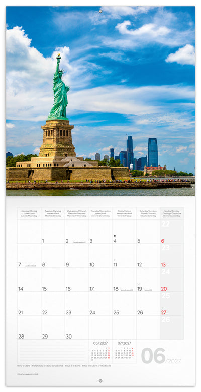 Broschürenkalender New York 2027, 30 x 30 cm