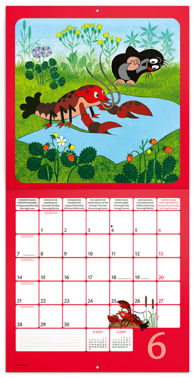Broschürenkalender Der kleine Maulwurf 2027, 30 x 30 cm