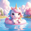Broschürenkalender Happy Unicorns 2027, 30 x 30 cm