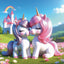 Broschürenkalender Happy Unicorns 2027, 30 x 30 cm
