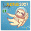 Broschürenkalender Lazy Sloths 2027, 30 x 30 cm