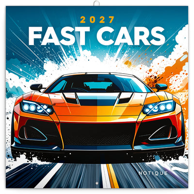 Broschürenkalender Fast Cars 2027, 30 x 30 cm