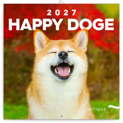 Broschürenkalender Happy Doge 2027, 30 x 30 cm