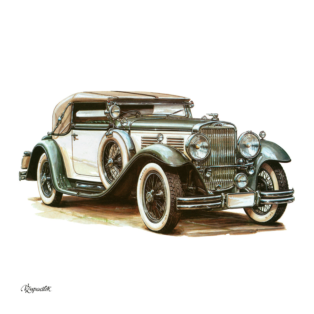Broschürenkalender Classic Cars – Václav Zapadlík 2027, PLASTIC FREE, 30 x 30 cm