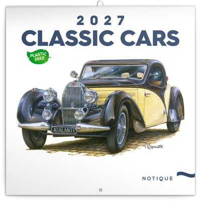 Broschürenkalender Classic Cars – Václav Zapadlík 2027, PLASTIC FREE, 30 x 30 cm