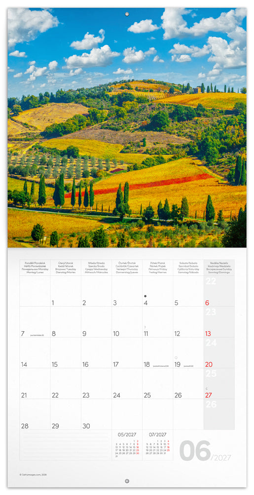 Broschürenkalender Unser Planet 2027, PLASTIC FREE, 30 x 30 cm