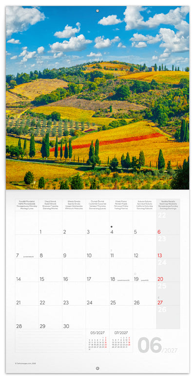Broschürenkalender Unser Planet 2027, PLASTIC FREE, 30 x 30 cm