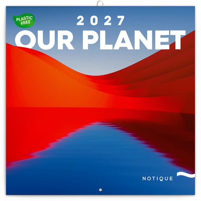 Broschürenkalender Unser Planet 2027, PLASTIC FREE, 30 x 30 cm