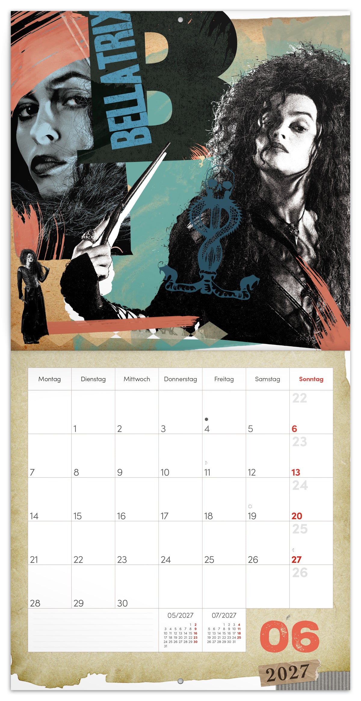 Notizkalender Harry Potter 2027, 30 x 30 cm