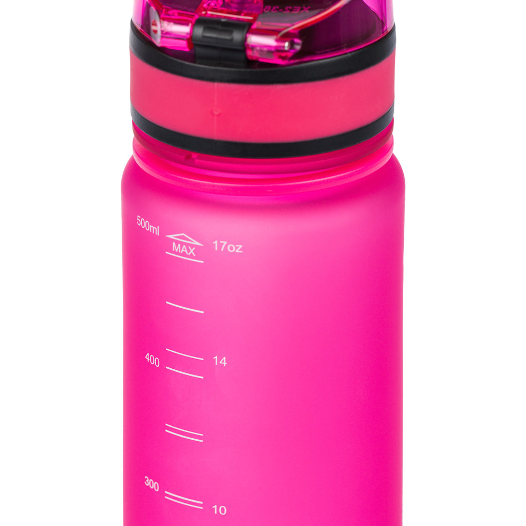 Tritan Trinkflasche Logo Rosa, 500 ml