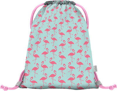 Turnbeutel mit Tasche Flamingo